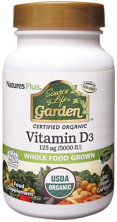 Natures Plus Source of life garden Vitamin D3 5000 IU