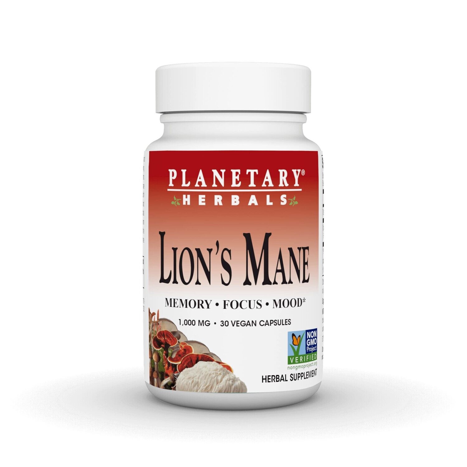 Planetary Herbals Lion&#39;s Mane 1000mg 90 vegan caps