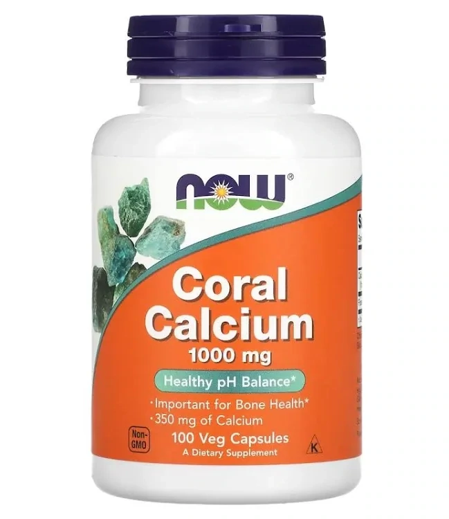 NOW Coral Calcium 1000mg 100. Veg Capsules