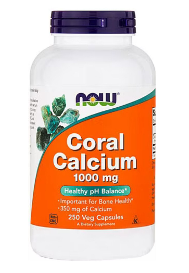 NOW Coral Calcium 1000mg 250. Veg Capsules