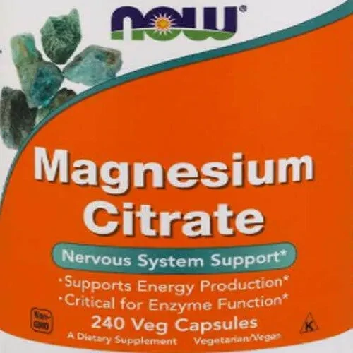 NOW Magnesium Citrate 240 vc