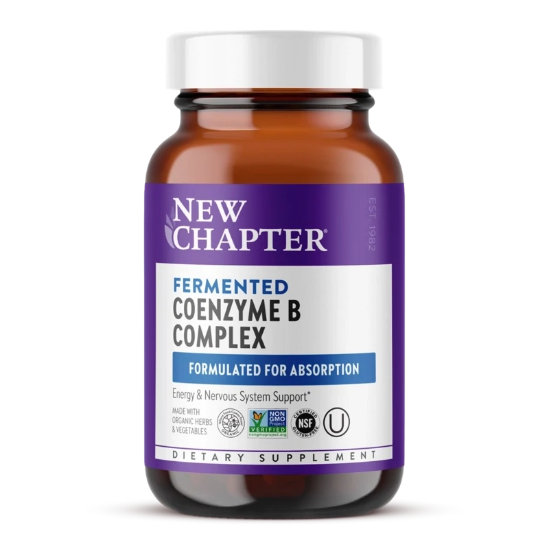 NEW CHAPTER Fermented Coenzyme B Complex 60 Veg. Tabs.