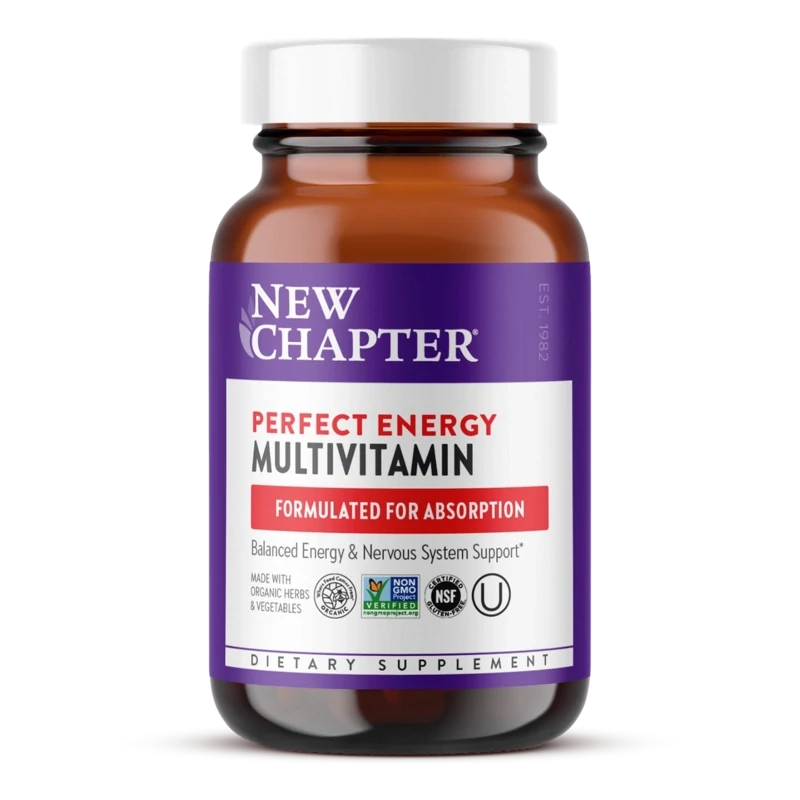 NEW CHAPTER Perfect Energy Multivit. 96 Veg. Tabs.