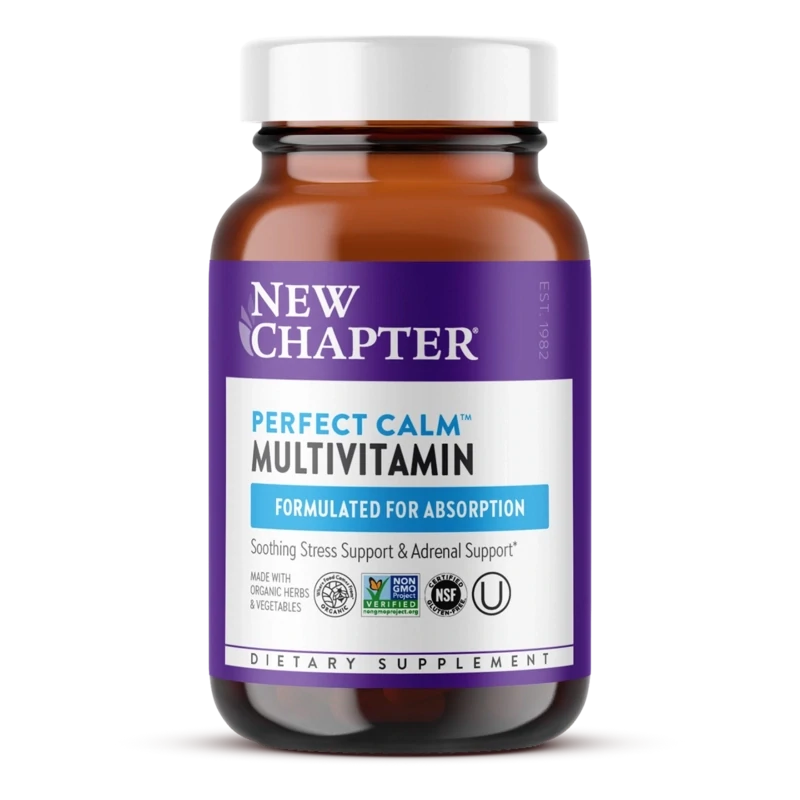 NEW CHAPTER Perfect Calm MultiVit. 72 Veg. Tabs.