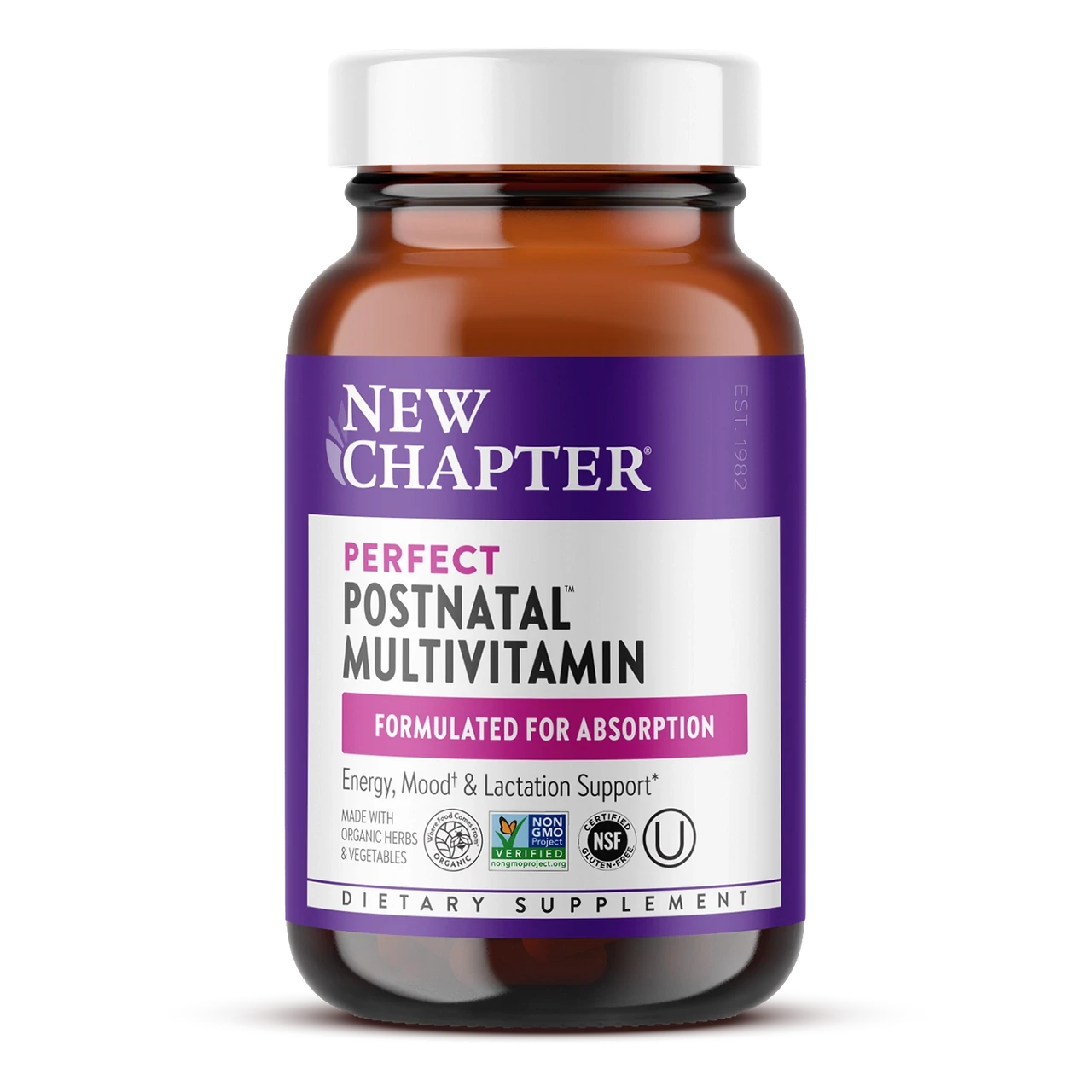 New Chapter Perfect Postnatal Multivit. 96 Veg. Tabs.