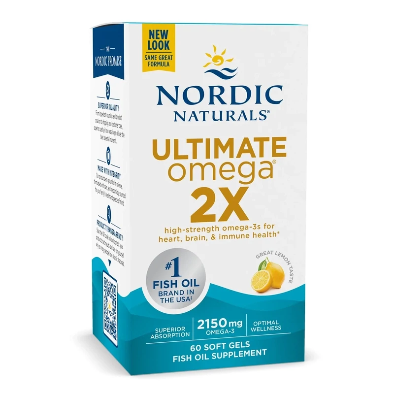 NORDIC NATURALS Ultimate Omega 2X lemon flavor 60 S.G.