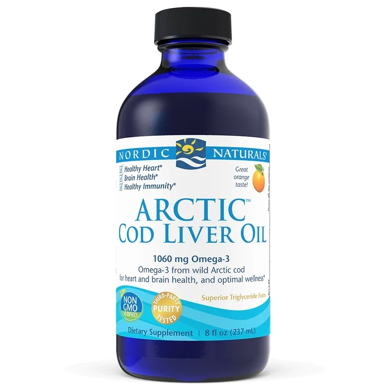Nordic Naturals Arctic Cod Liver Oil 1060 mg 8 fl oz orange flavor