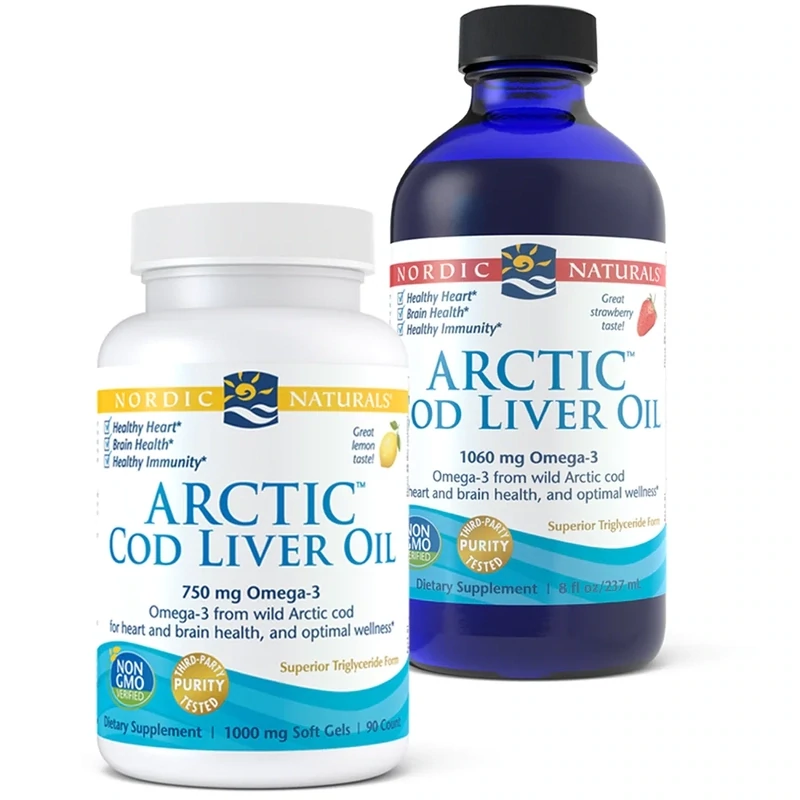 NORDIC NATURALS Arctic Cod Liver Oil 1000 mg. 180 Softgels