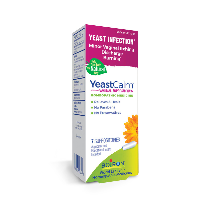 Boiron Yeast Calm Homeopathic Vaginal Suppositories 7 count