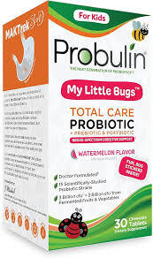 PROBULIN My Little Bugs Total Care Probiotic 30 Chew. Tabs. Watermelon Flavor