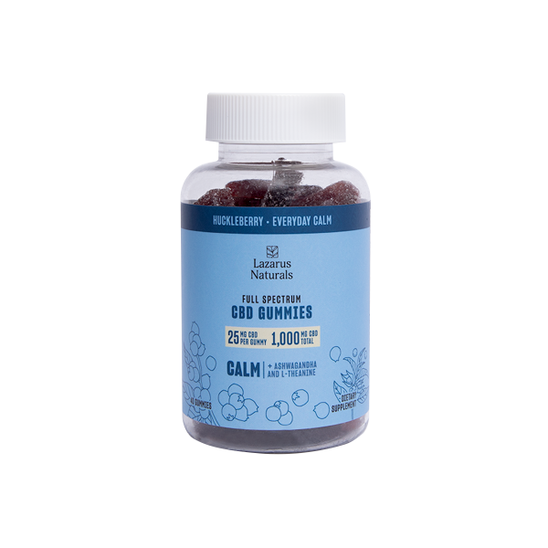 Lazarus Naturals Full Spectrum CBD Gummies Everyday Calm 1000mg 40ct