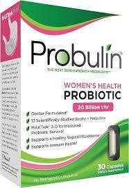PROBULIN Women&#39;s Health Probiotic 20 Billion 30 Caps.