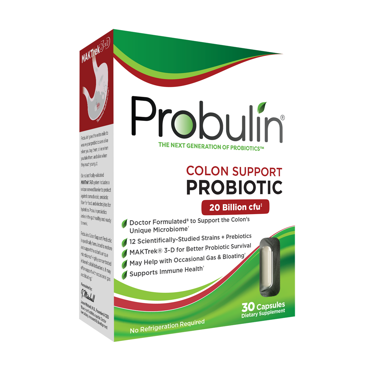 Probulin Colon Support Probiotic 20 Billion 30 Cap