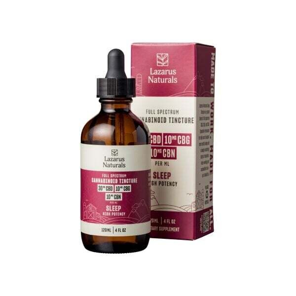 Lazarus Naturals Cannabinoid Tincture Sleep 120ml