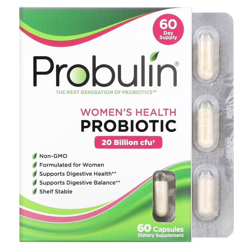 PROBULIN Women's Health Probiotic 20 Billion 60 Caps.