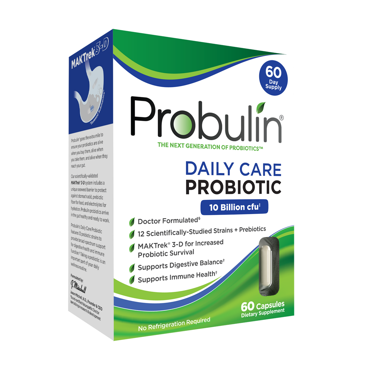 Probulin Daily Care Probiotic 10 Billion 60 cap