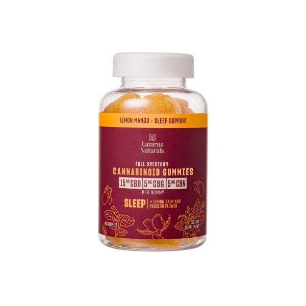 Lazarus Naturals Full Spectrum Cannabinoid Gummies Sleep Support 40ct