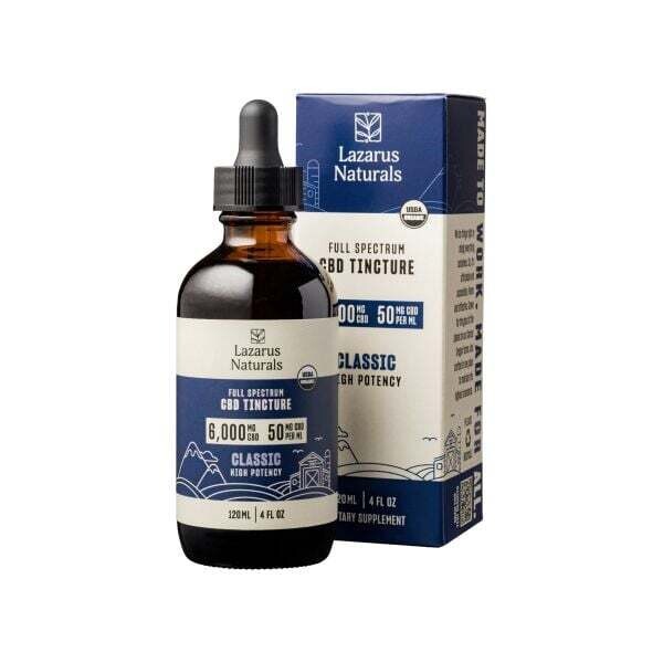 Lazarus Naturals Full Spectrum CBD Tincture 6000mg 4oz