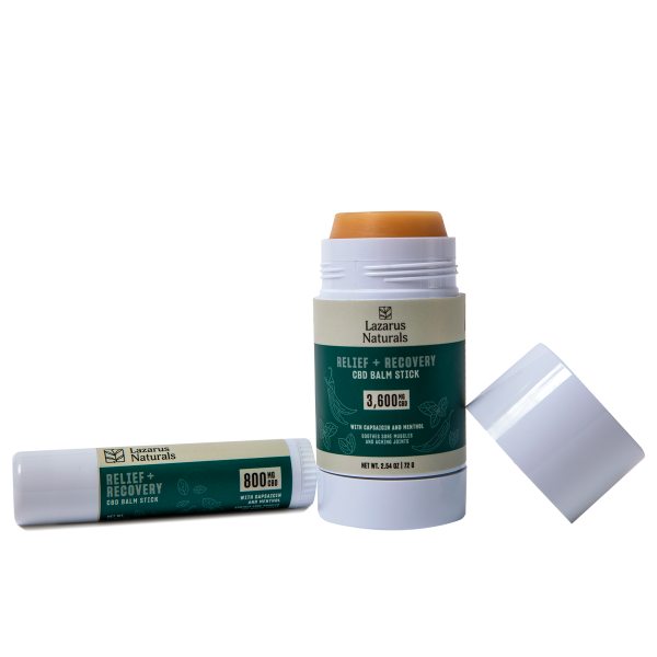 Lazarus Naturals Relief + Recovery CBD Balm Stick 800mg 0.5oz