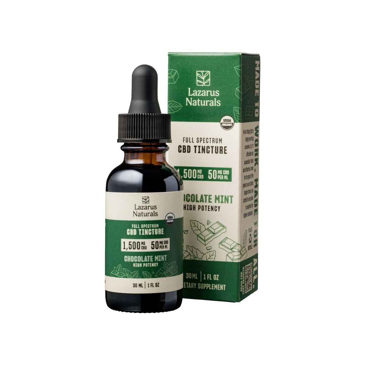 Lazarus Naturals 1500mg 30ml Full Spectrum Chocolates Mint