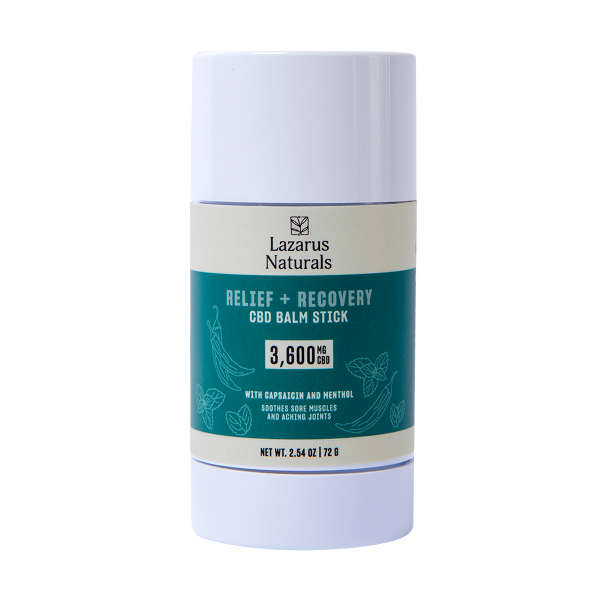 Lazarus Naturals Relief + Recovery CBD Balm Stick 3,600mg 2.54oz