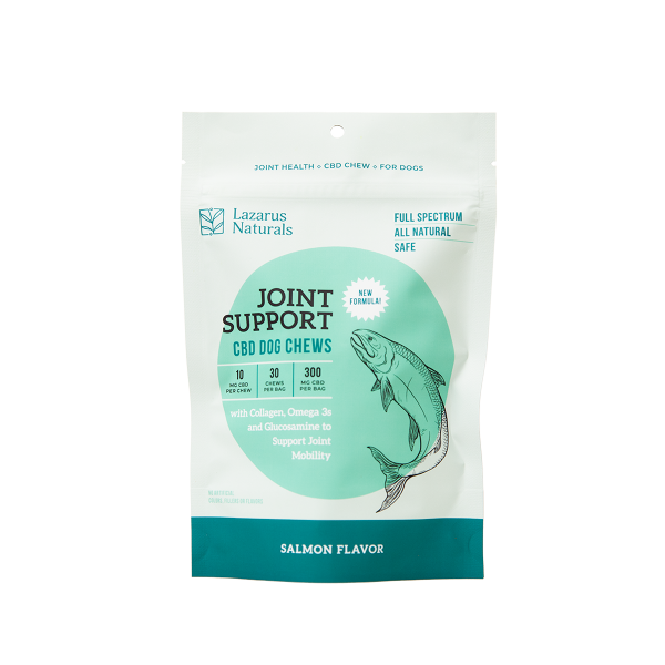 Lazarus Naturals Joint Support CBD Dog Chews Salmon Flavor 30 count