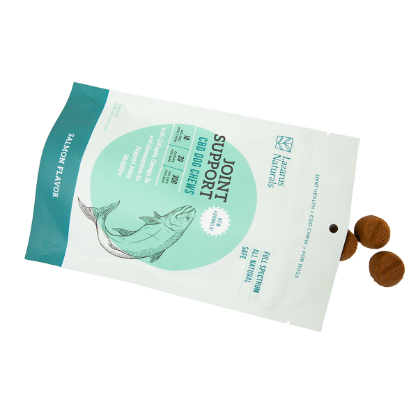 Lazarus Naturals Joint Support CBD Dog Chews Salmon Flavor 30 count