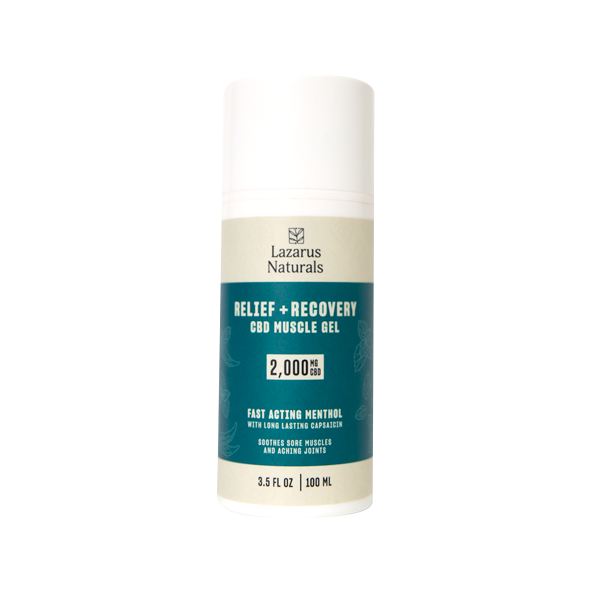 LAZARUS NATURALS Relief + Recovery CBD Gel 3.5 Fl. Oz.