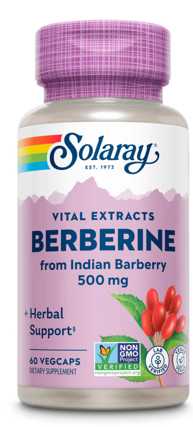 SOLARAY Berberine 500 mg. 60 Veg. Caps.