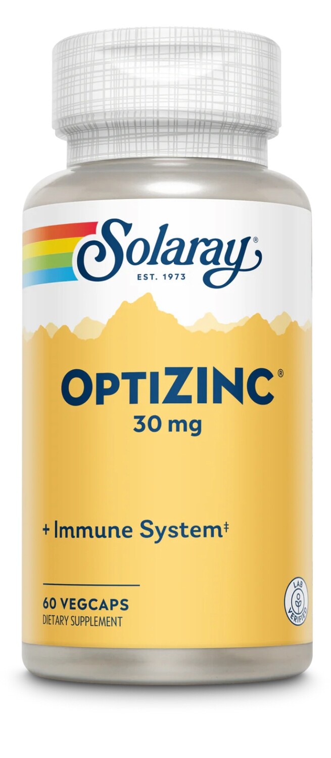SOLARAY OptiZinc 30 mg. 60 Veg. Caps.
