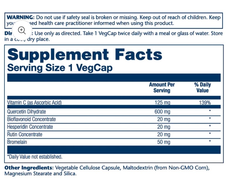 Solaray Mega Quercetin 60 VegCaps