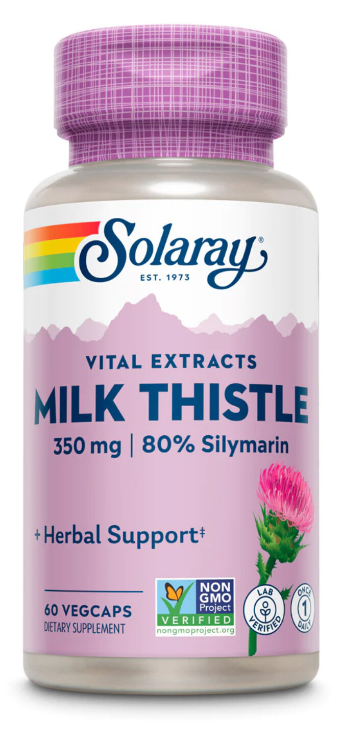 SOLARAY One Daily Milk Thistle 350 mg. 60 Veg. Caps.