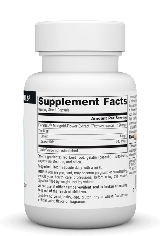 SOURCE NATURALS Lutein 6 mg. 90 Caps.