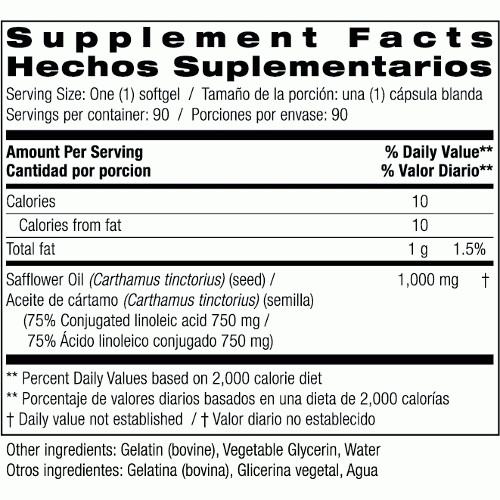 Bio Nutrition Safflower Oil - 90 softgels