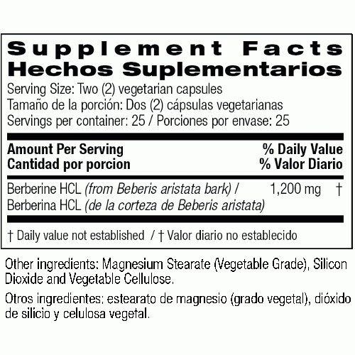 Bio Nutrition Advanced Berberine  50 vegetarian capsules