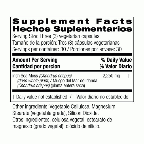 Bio Nutrition Irish Sea Moss 90 veg caps