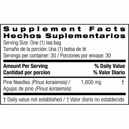 Bio Nutrition Pine Needle Tea 30 tea bags