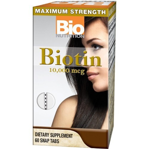 Bio Nutrition Biotin 10,000mcg 60 snap tabs