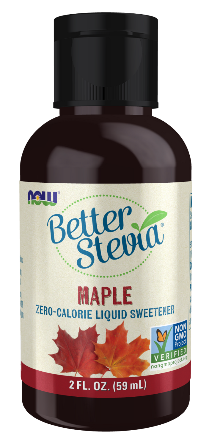 NOW Better Stevia Liquid Maple 2 fl oz