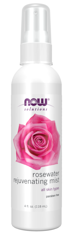 NOW Rosewater Rejuvenating Mist 4 fl oz