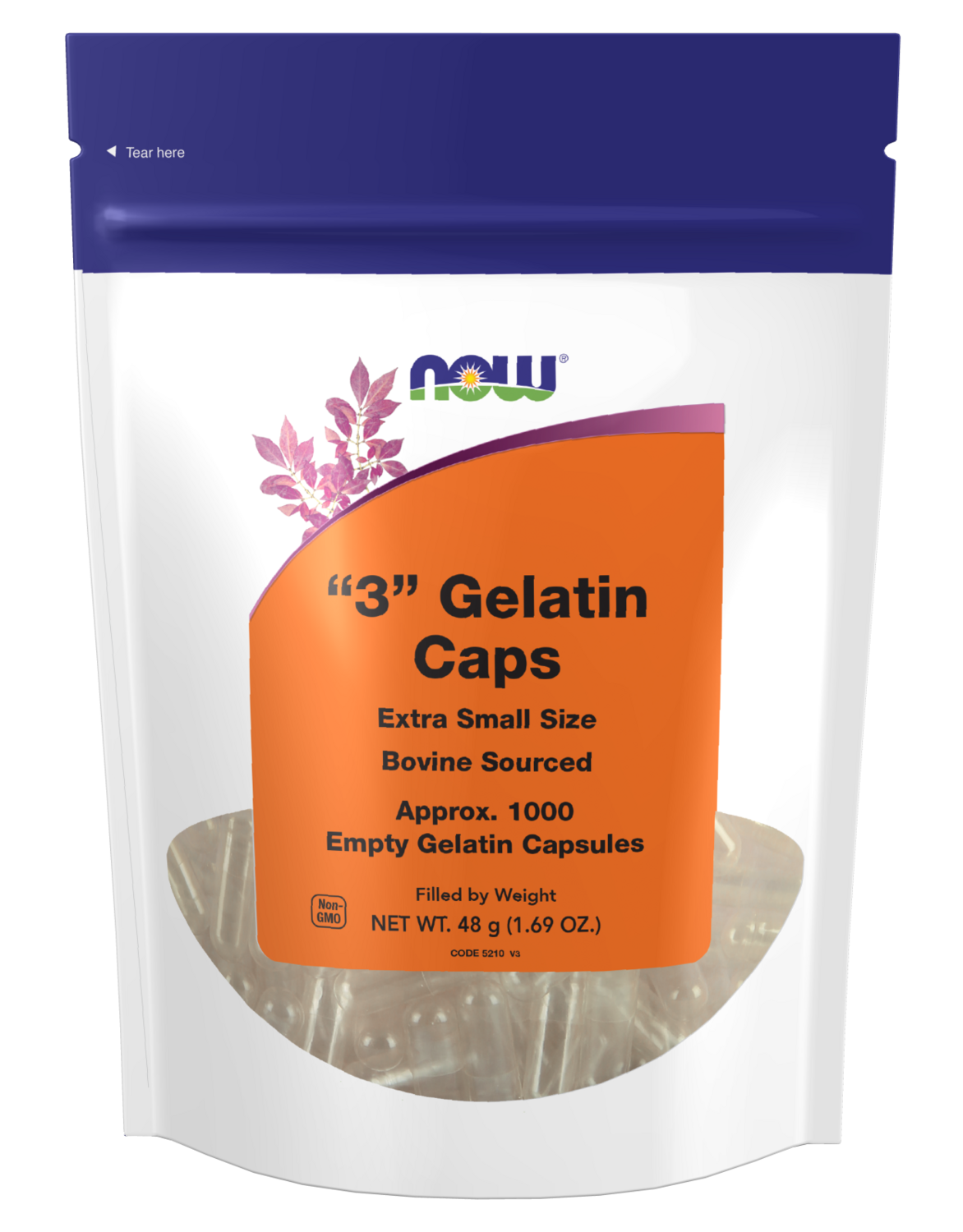 Now Gelatin Caps. #3 1000ct