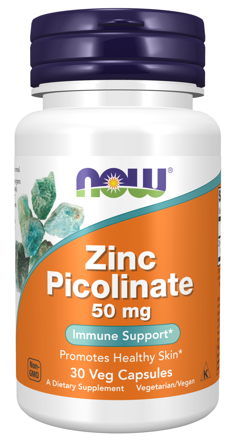NOW Zinc Picolinate 50mg 30 vc