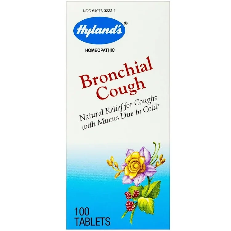 HYLAND&#39;S Bronchial Cough 100 Tabs.