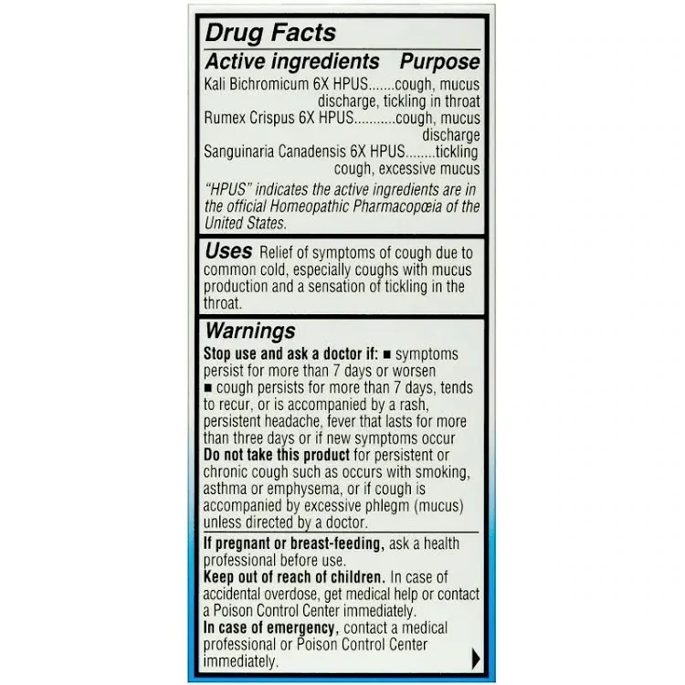HYLAND'S Bronchial Cough 100 Tabs.