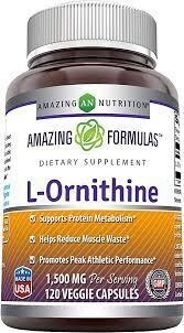 Amazing Formulas L-Ornithine 1500mg 120 veg caps