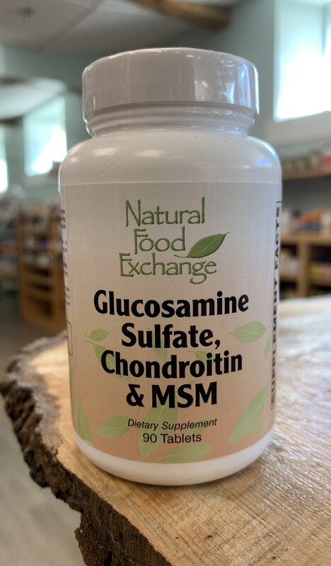 Natural Food Exchange Glucosamine Sulfate Chondroitin &amp; MSM 90 tabs