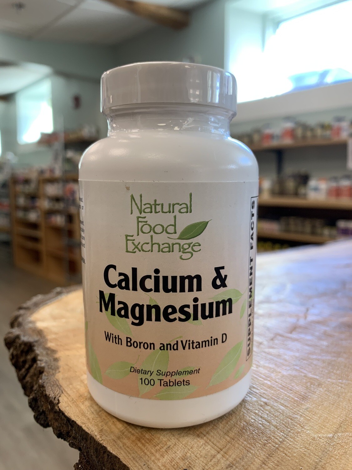 NATURAL FOOD EXCHANGE Calcium &amp; Magnesium 100 Tabs.