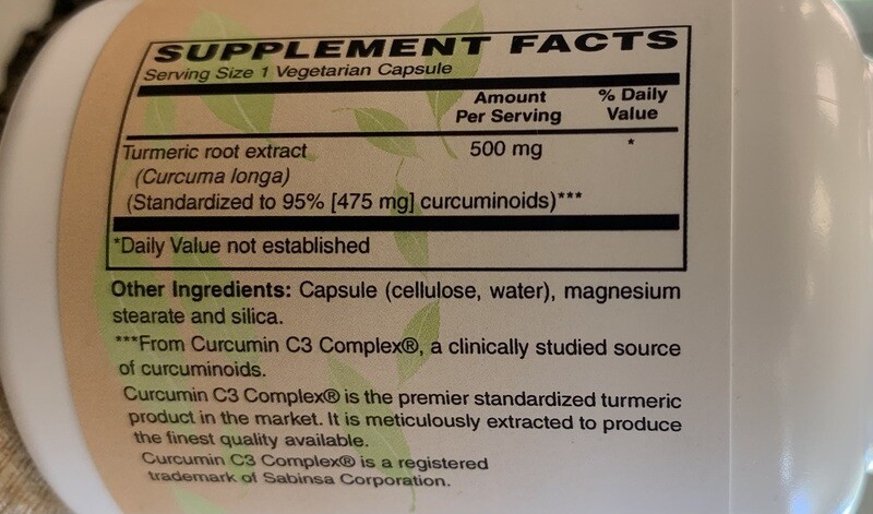 Natural Food Exchange Turmeric Extract 60 Veg. Caps.