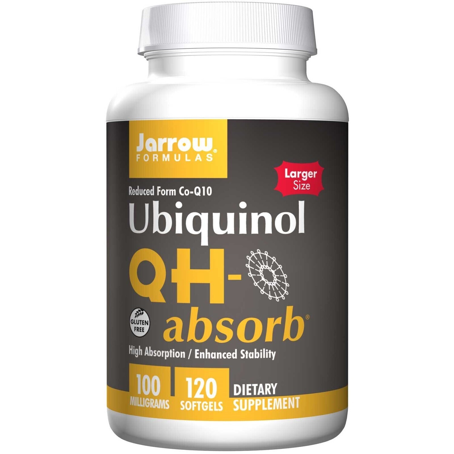 JARROW QH-Absorb 100 mg. 120 S.G.