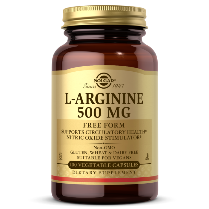 SOLGAR L-Arginine 500 mg. 100 Veg. Caps.